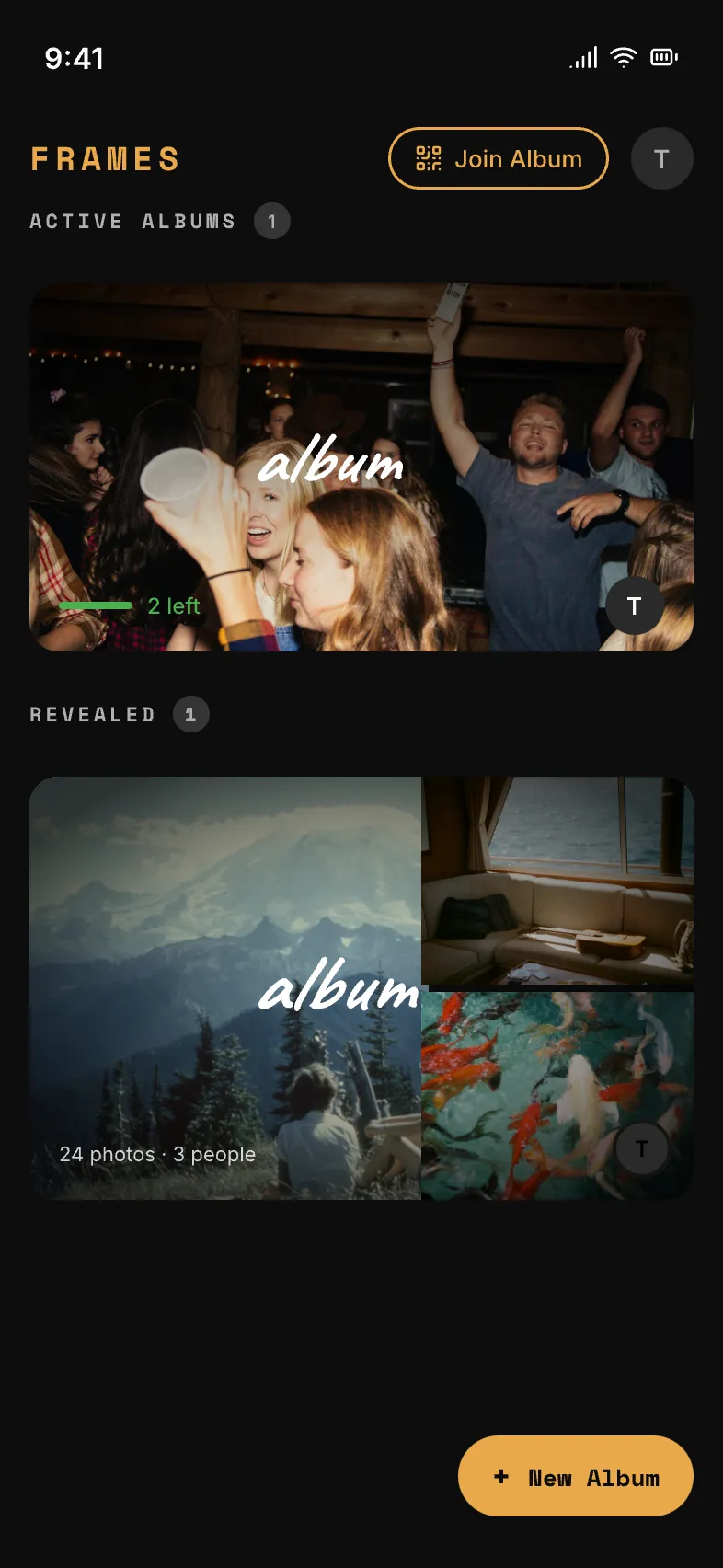 Frames app: Your albums, one place