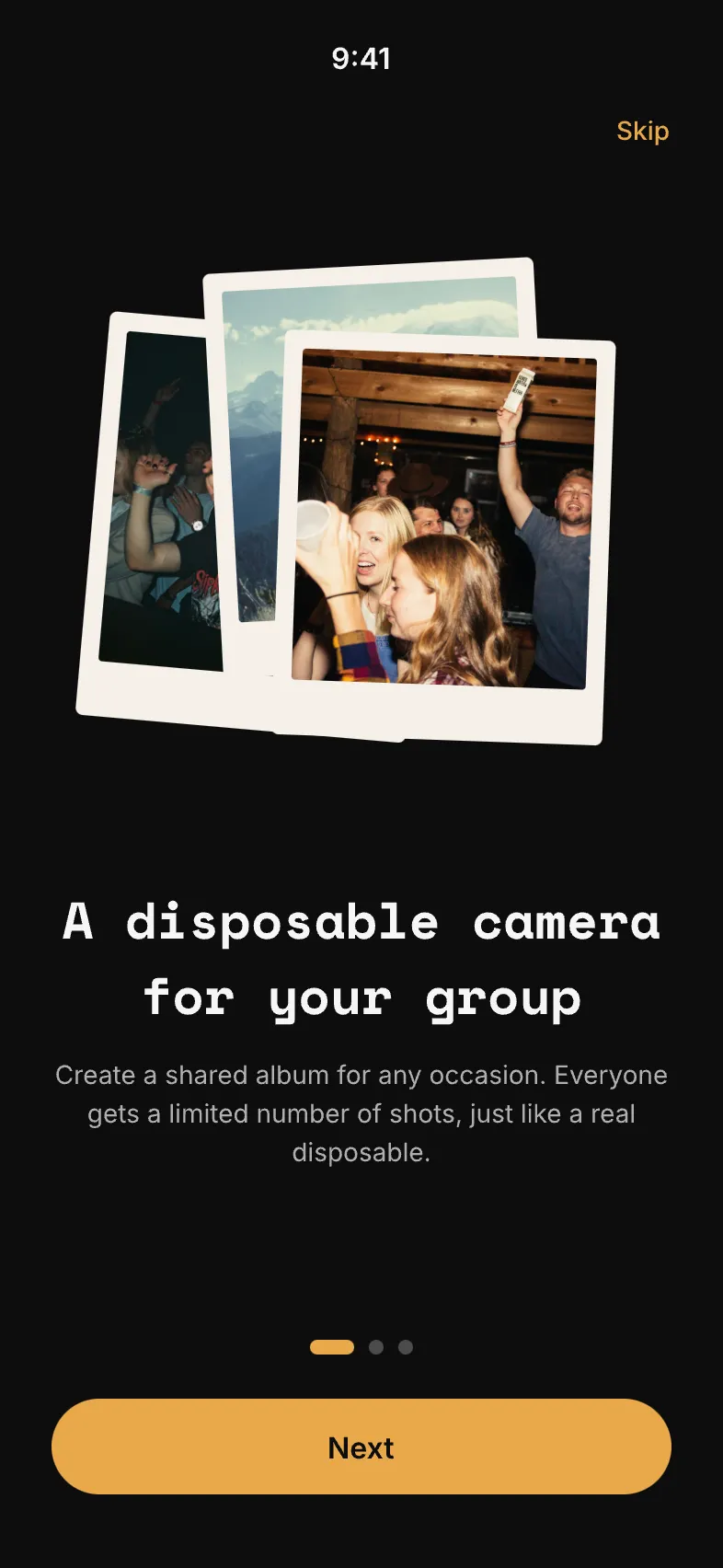 Frames app: Create a shared album